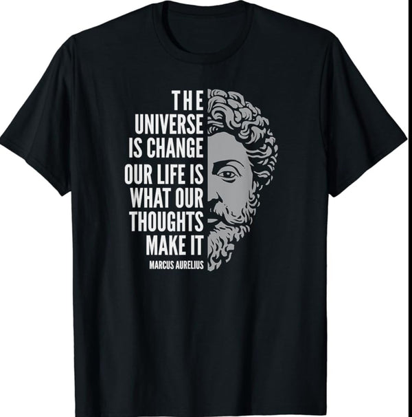 Motivinci - Oversized Power T-shirt Stoicism. Marcus Aurelius.